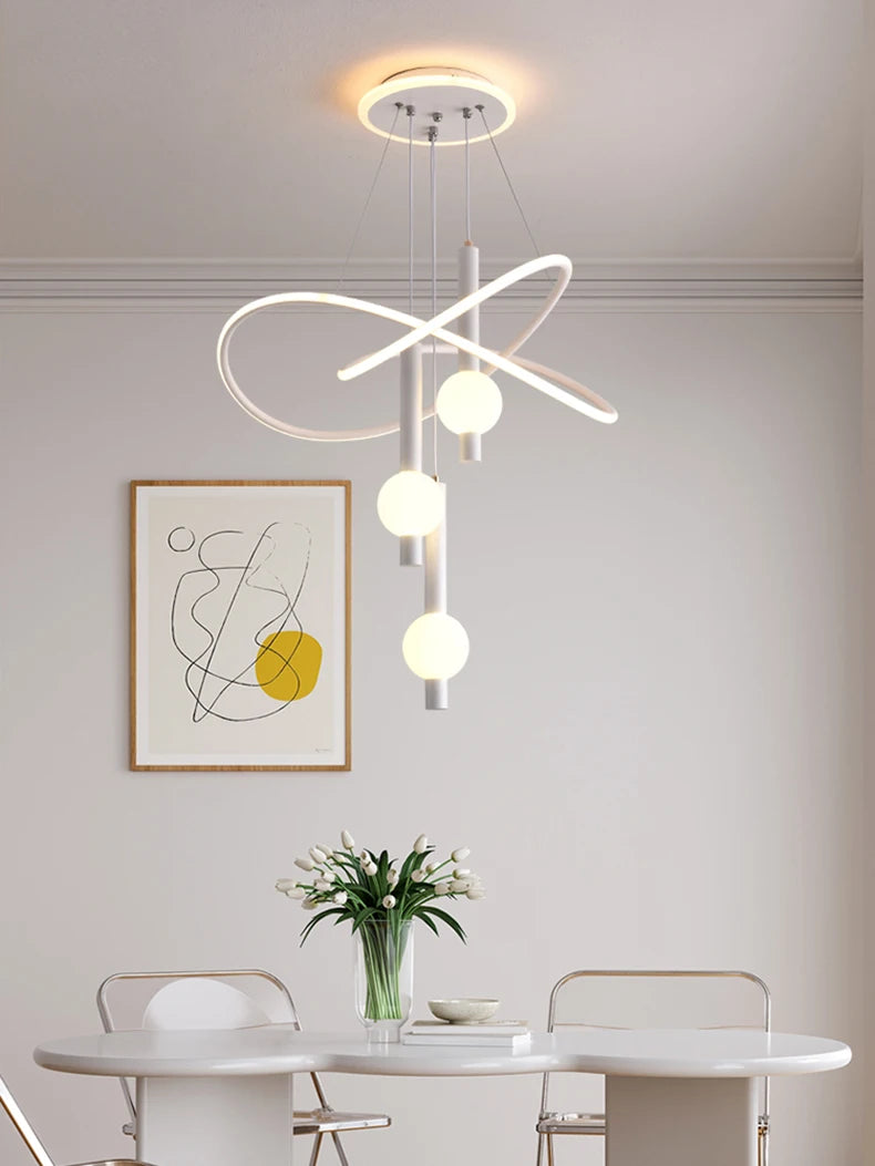 Lustre Suspension LED Pampilles