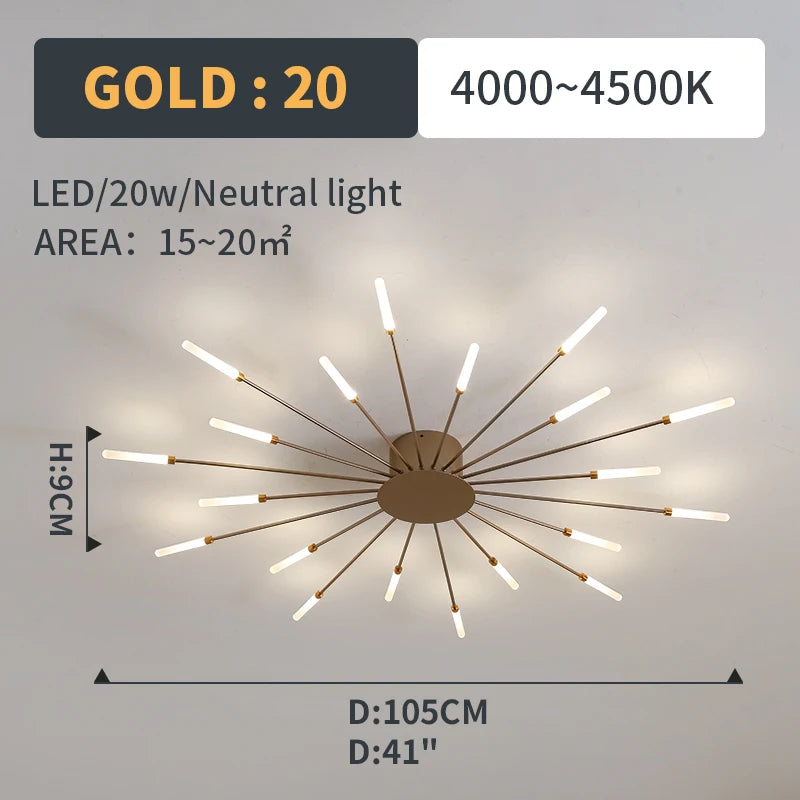 Plafonnier Soleil LED Rayonnant