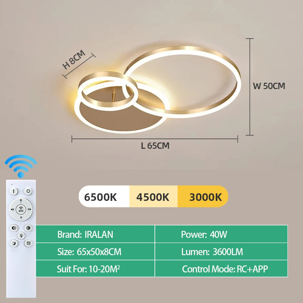 Plafonnier LED Lames 1 à 6 Têtes