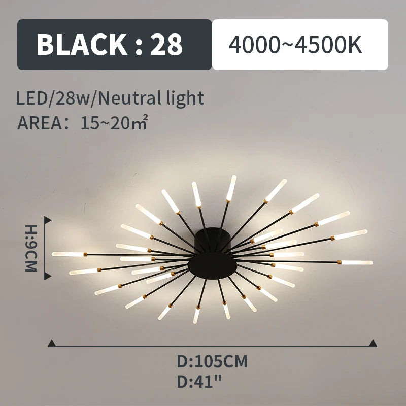 Plafonnier Soleil LED Rayonnant