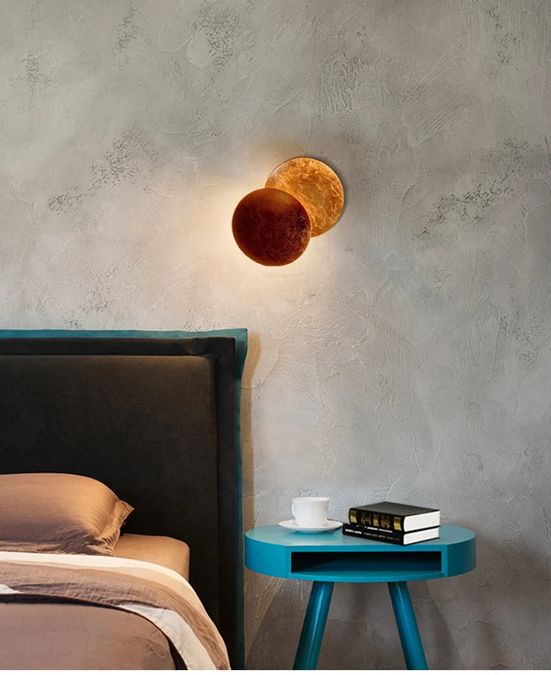 Applique Murale Ronde LED Design Lune