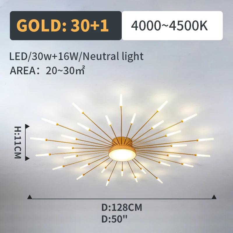 Plafonnier Soleil LED Rayonnant