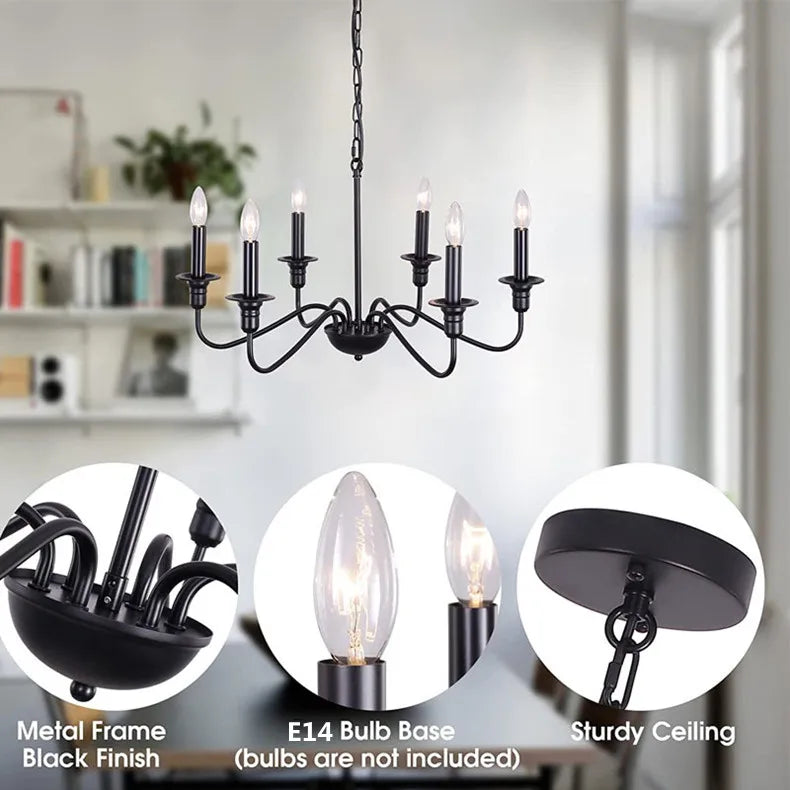 Lustre Rétro 4 à 8 Bras
