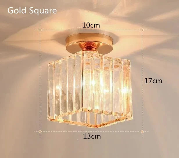 Plafonnier Cristal Rond ou Carré
