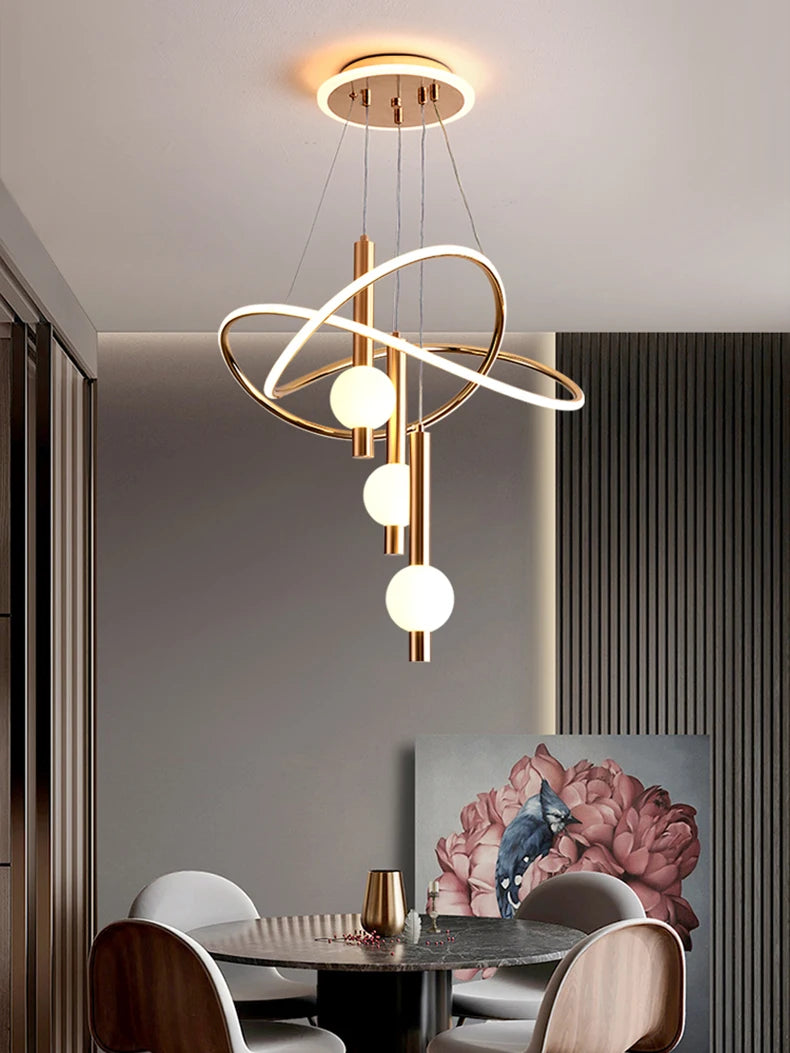 Lustre Suspension LED Pampilles
