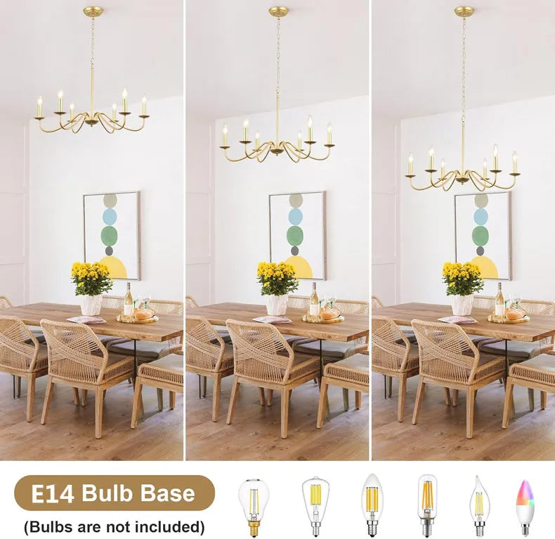 Lustre Rétro 4 à 8 Bras