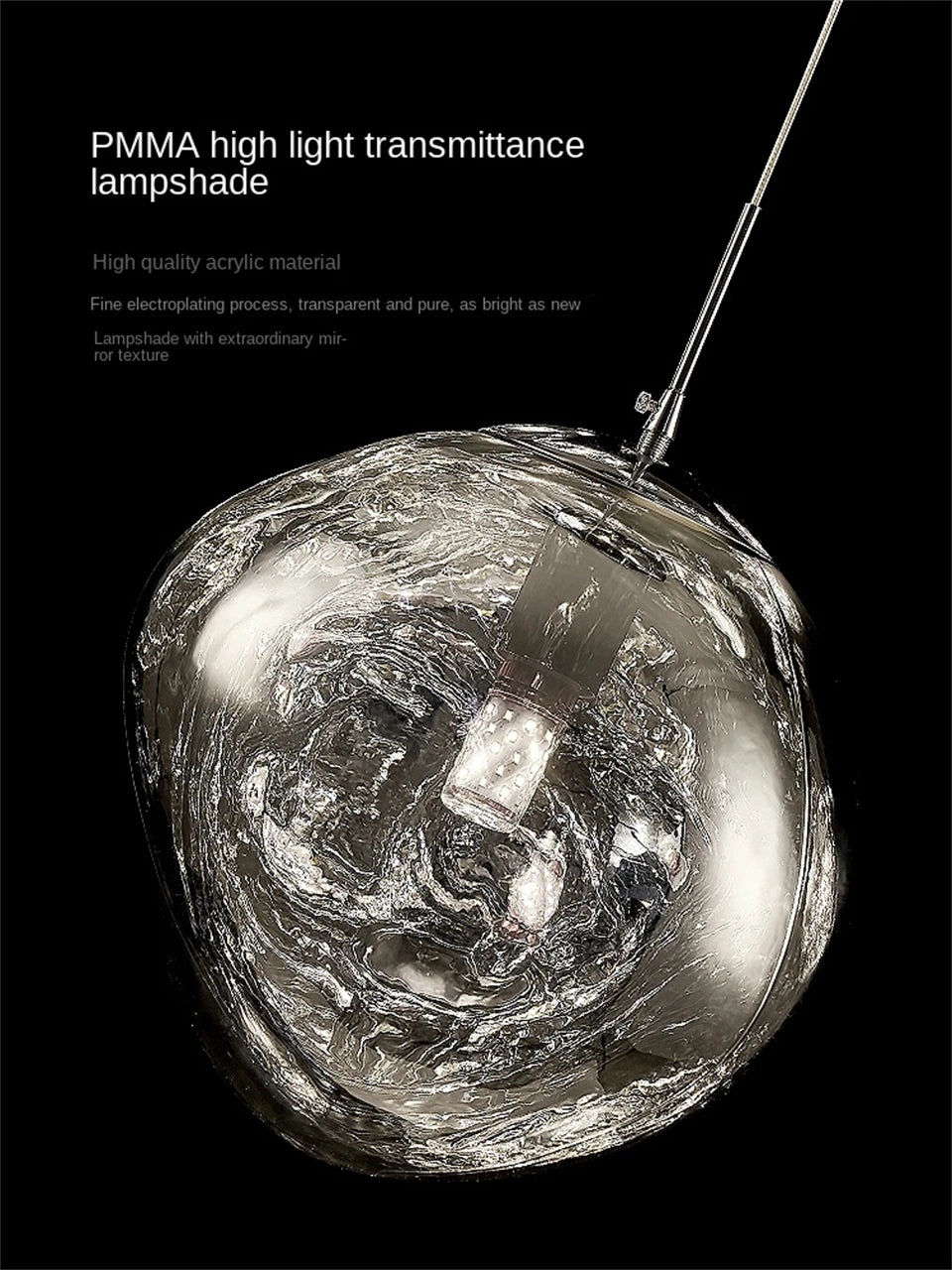 Suspension Boule Acrylique