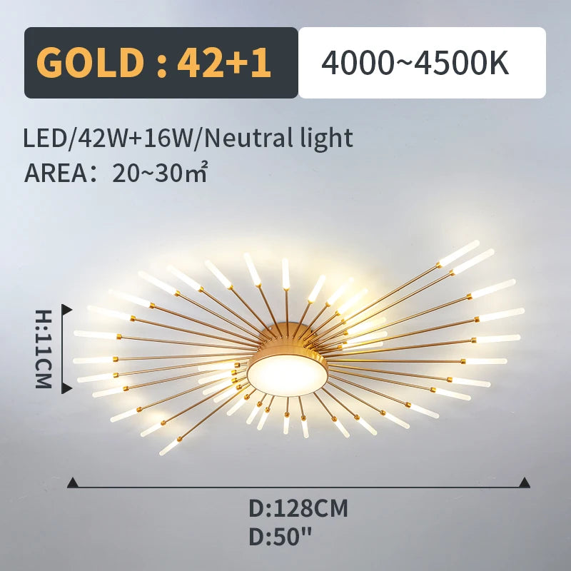 Plafonnier Soleil LED Rayonnant