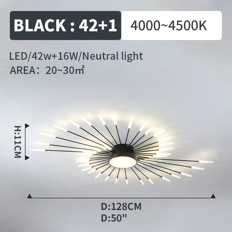 Plafonnier Soleil LED Rayonnant