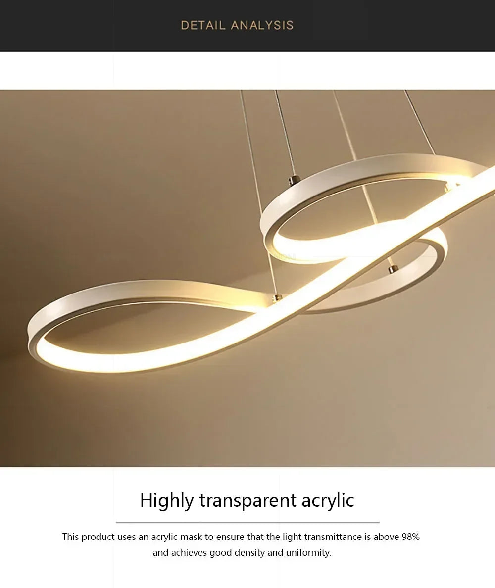 Suspension LED design courbe