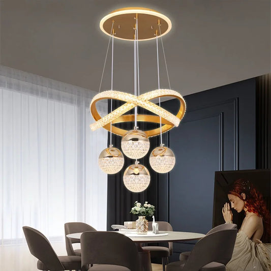 Lustre Plafonnier LED Art Déco