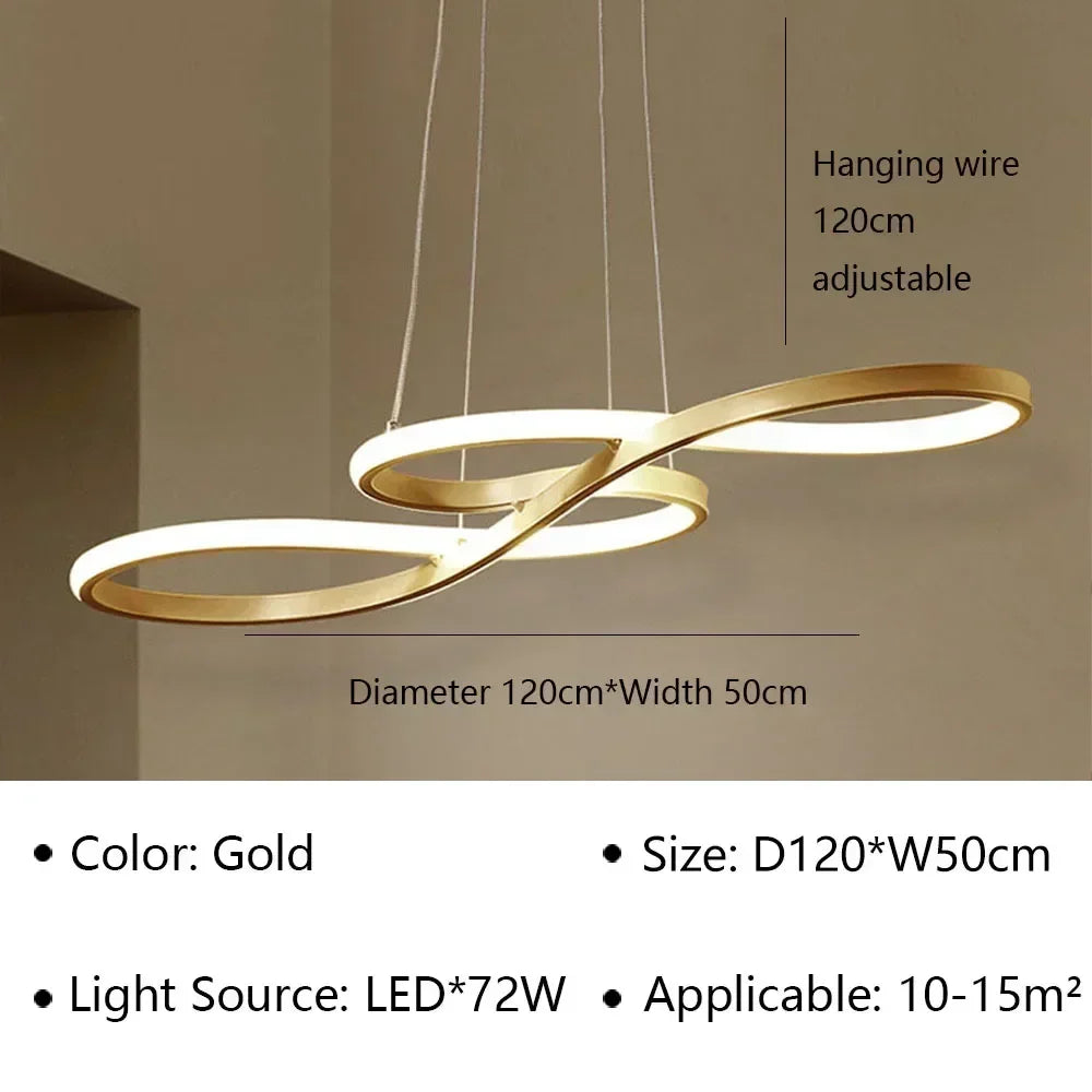 Suspension LED design courbe
