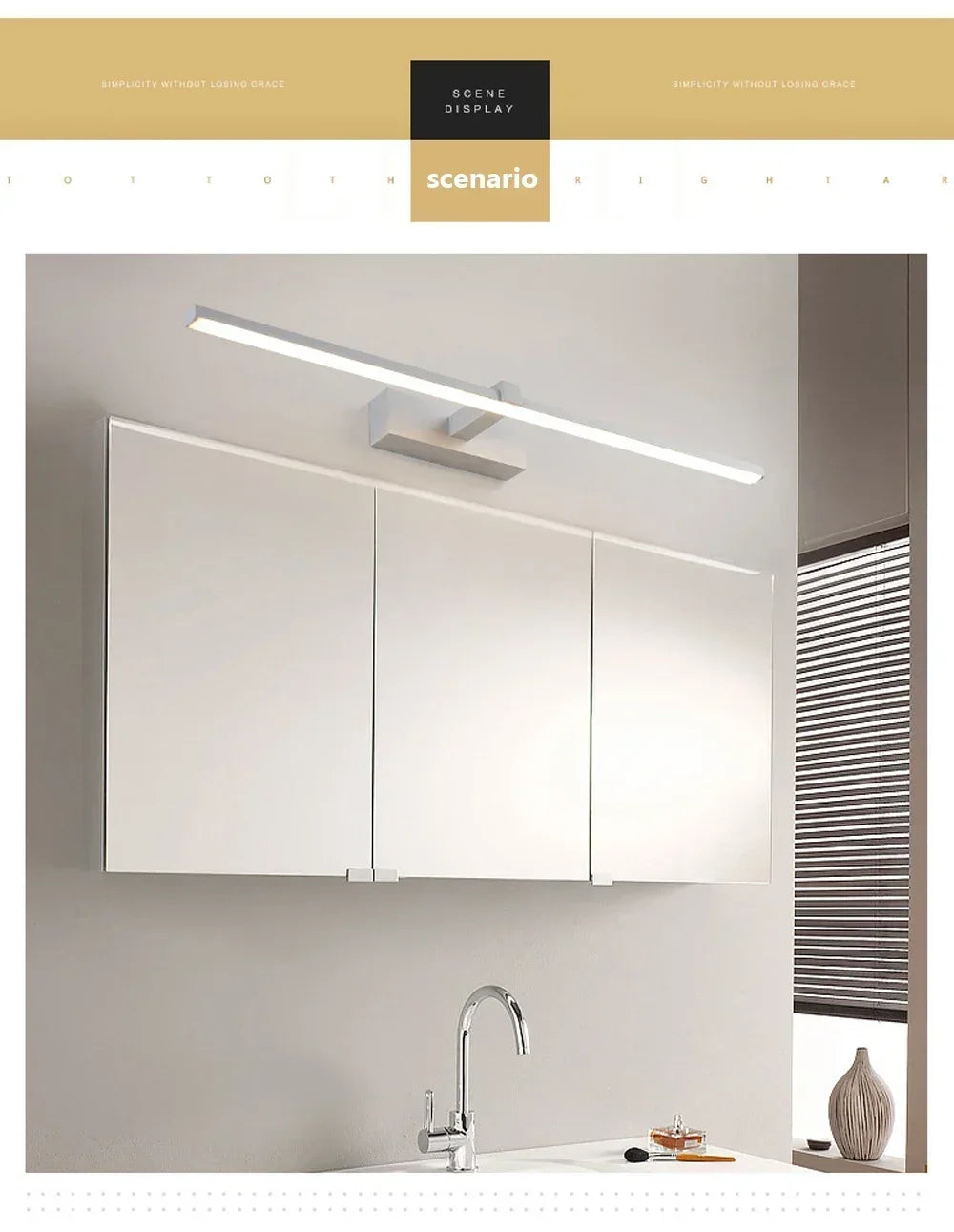 Applique Miroir LED Aluminium