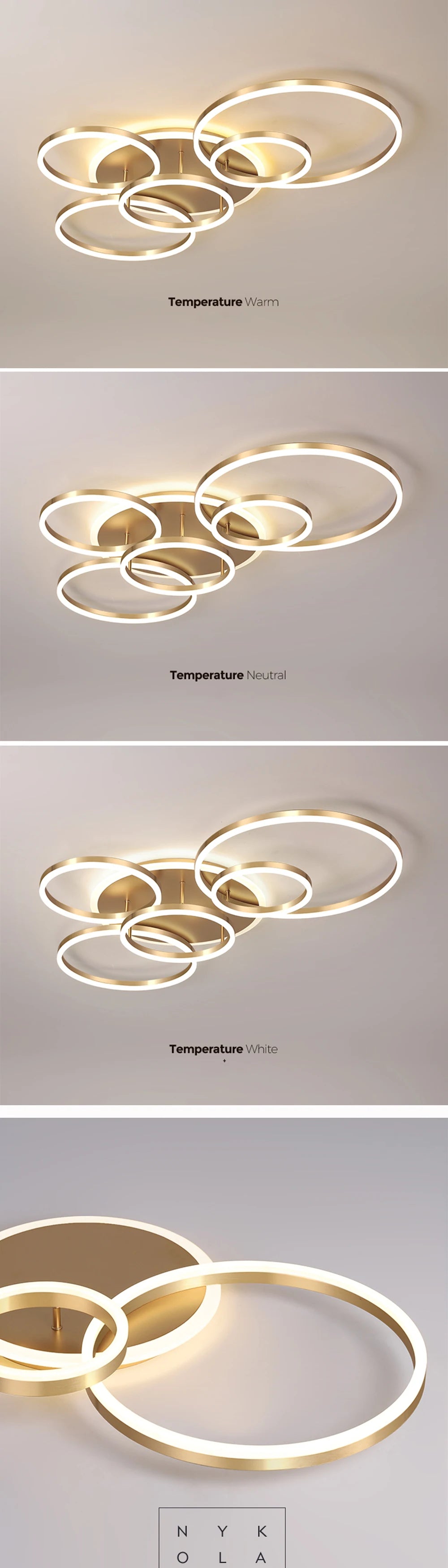 Plafonnier LED Lames 1 à 6 Têtes