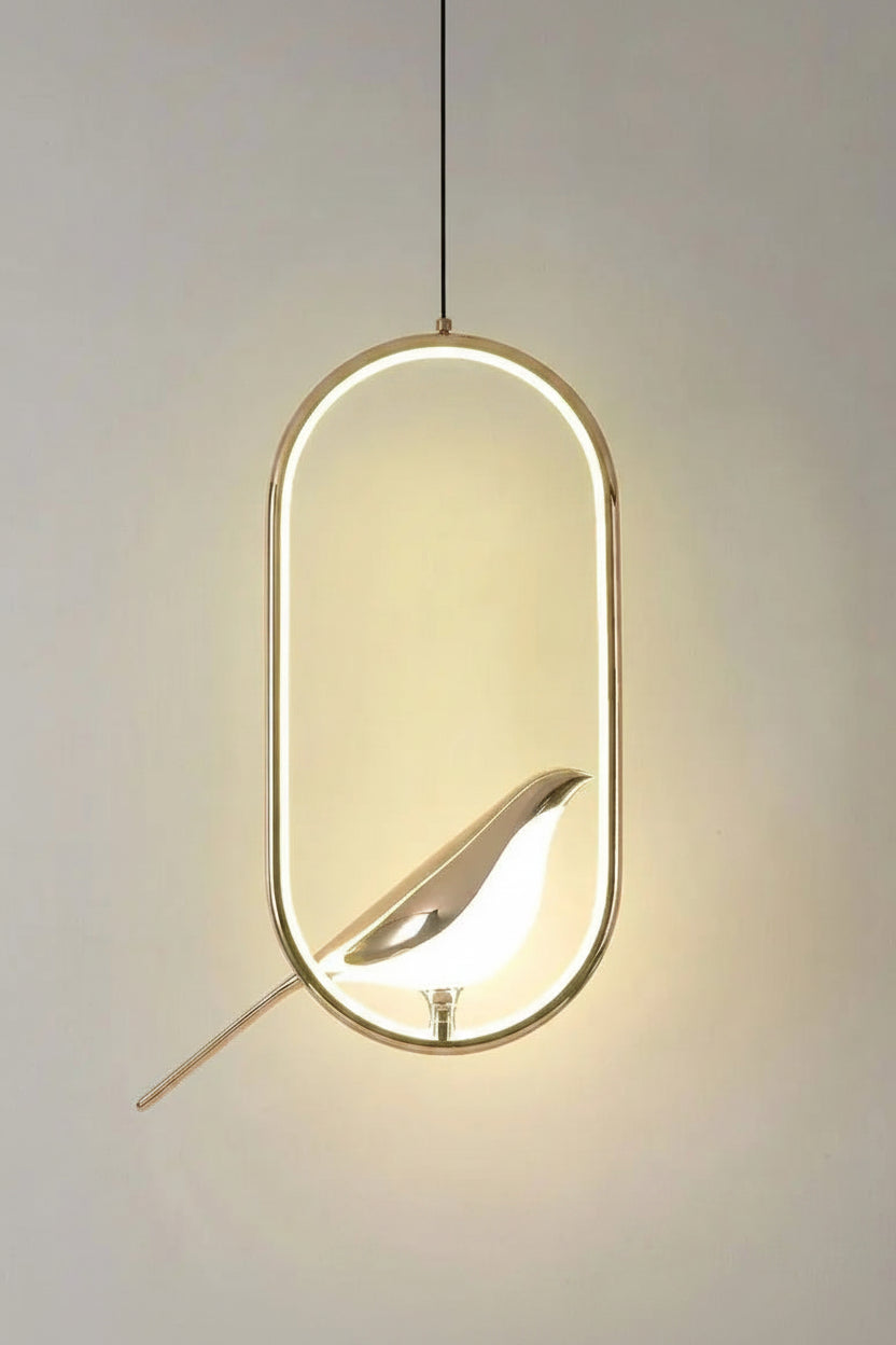 Suspension Oiseau Pie LED Ellipse Rotative