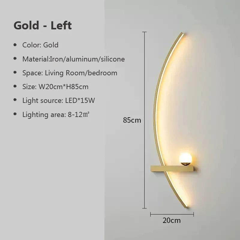 Applique Murale LED Courbée