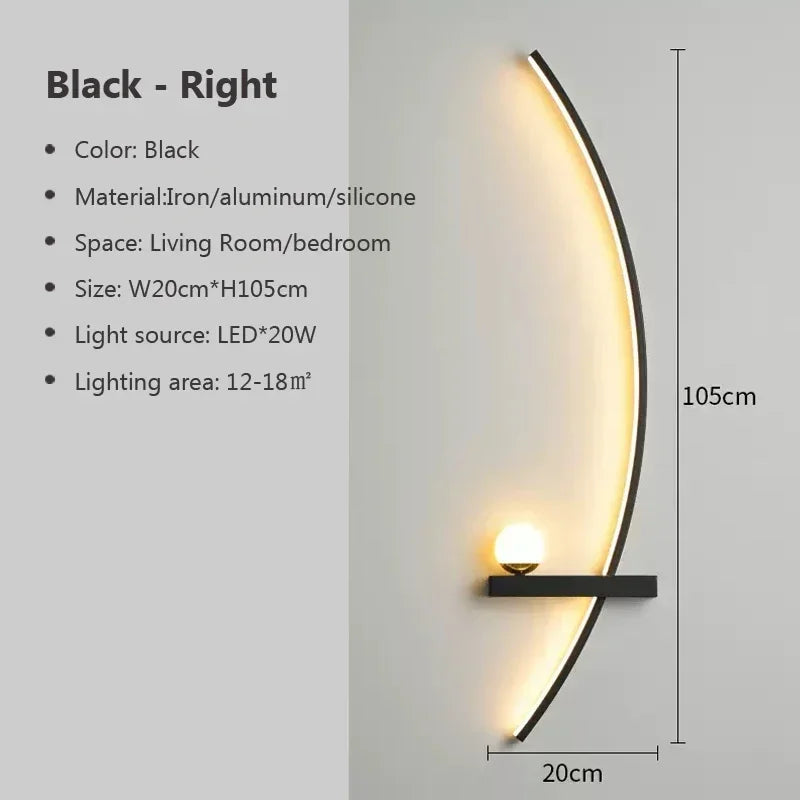 Applique Murale LED Courbée