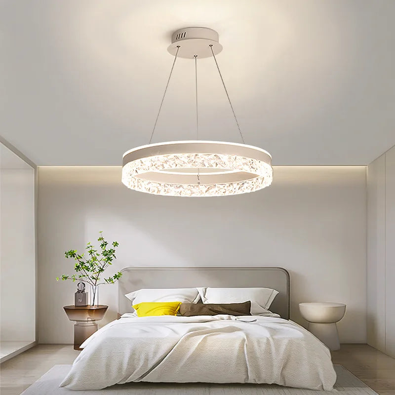 Suspension Anneau Cristal LED