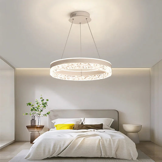 Suspension Anneau Cristal LED