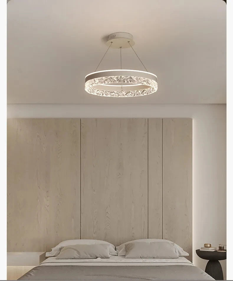 Suspension Anneau Cristal LED