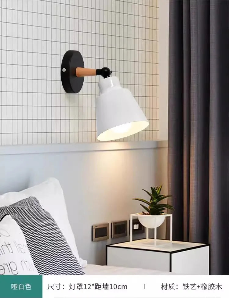 Nordic Wooden Macaron Wall Light Scandinavian Style | Lumfyr