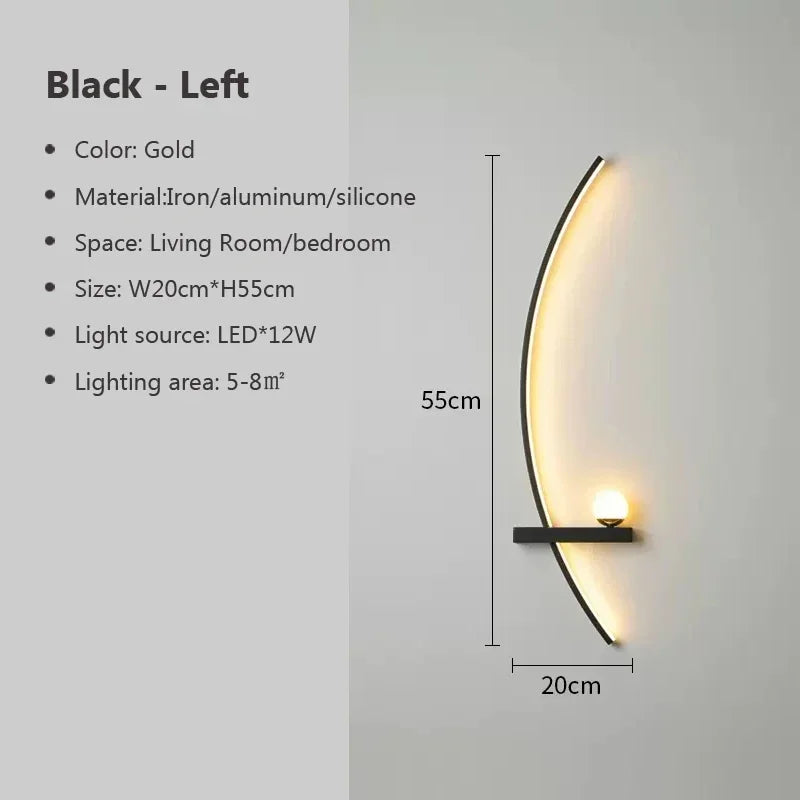 Applique Murale LED Courbée