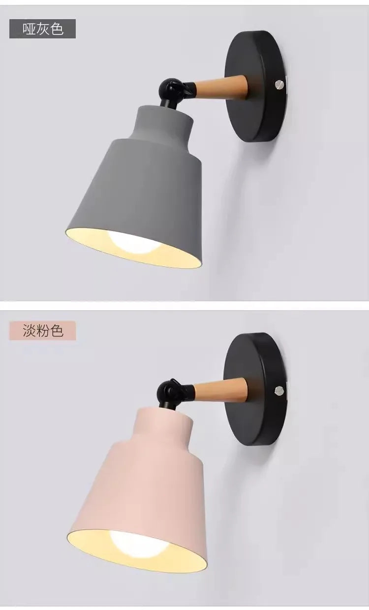 Nordic Wooden Macaron Wall Light Scandinavian Style | Lumfyr
