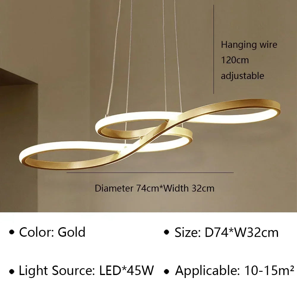 Suspension LED design courbe
