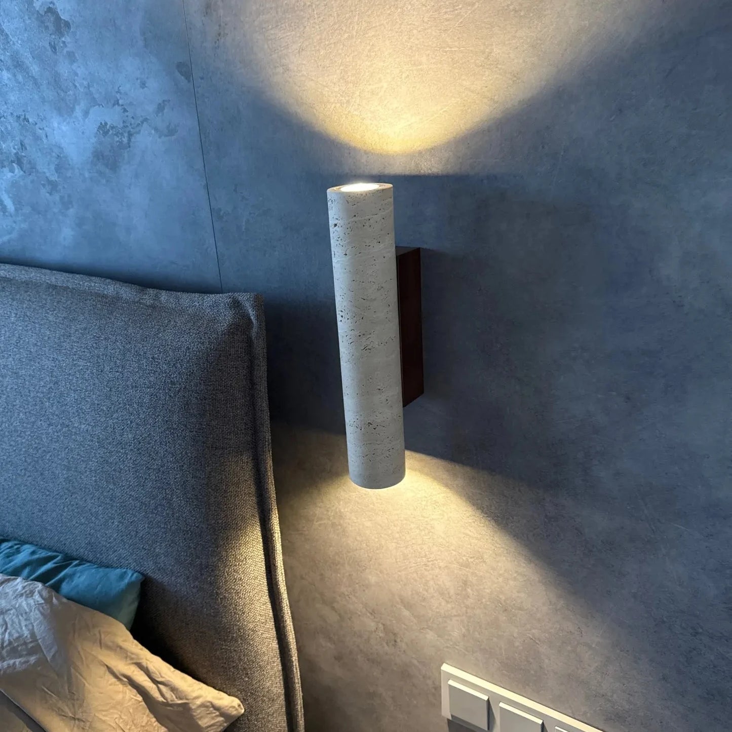 Applique Murale Travertin & Bois LED