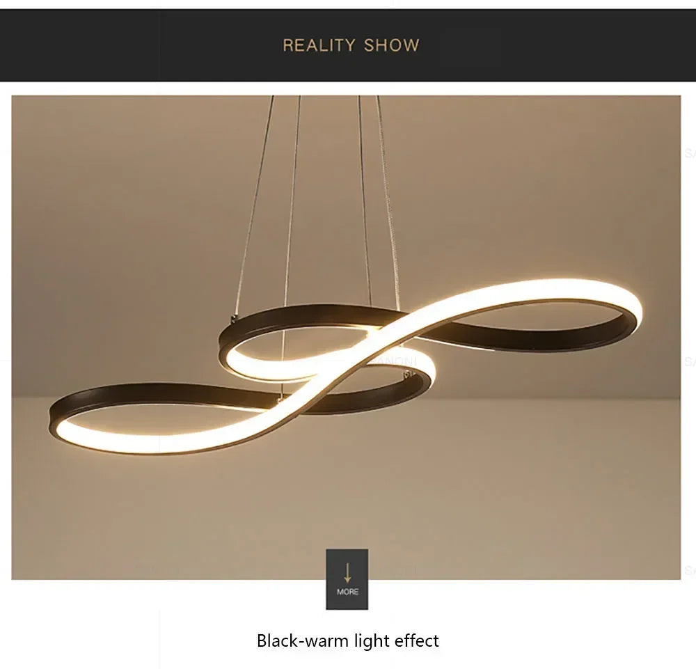 Suspension LED design courbe