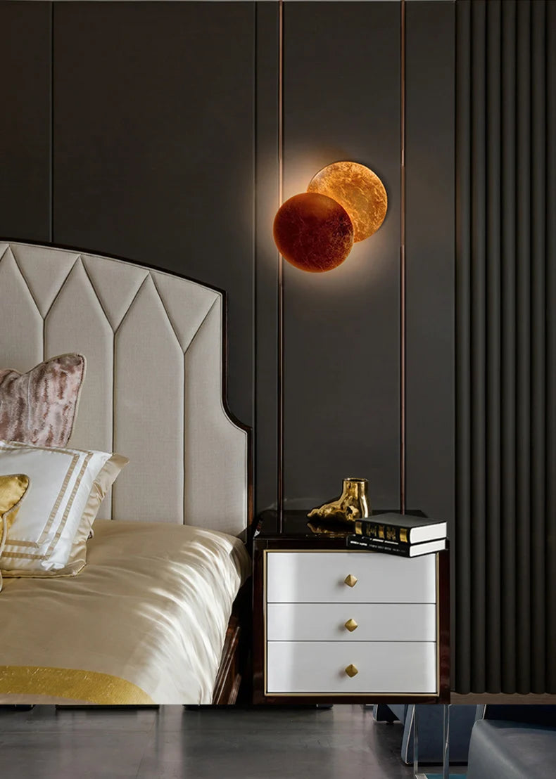 Applique Murale Ronde LED Design Lune