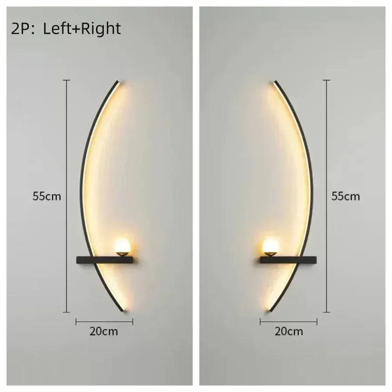Applique Murale LED Courbée