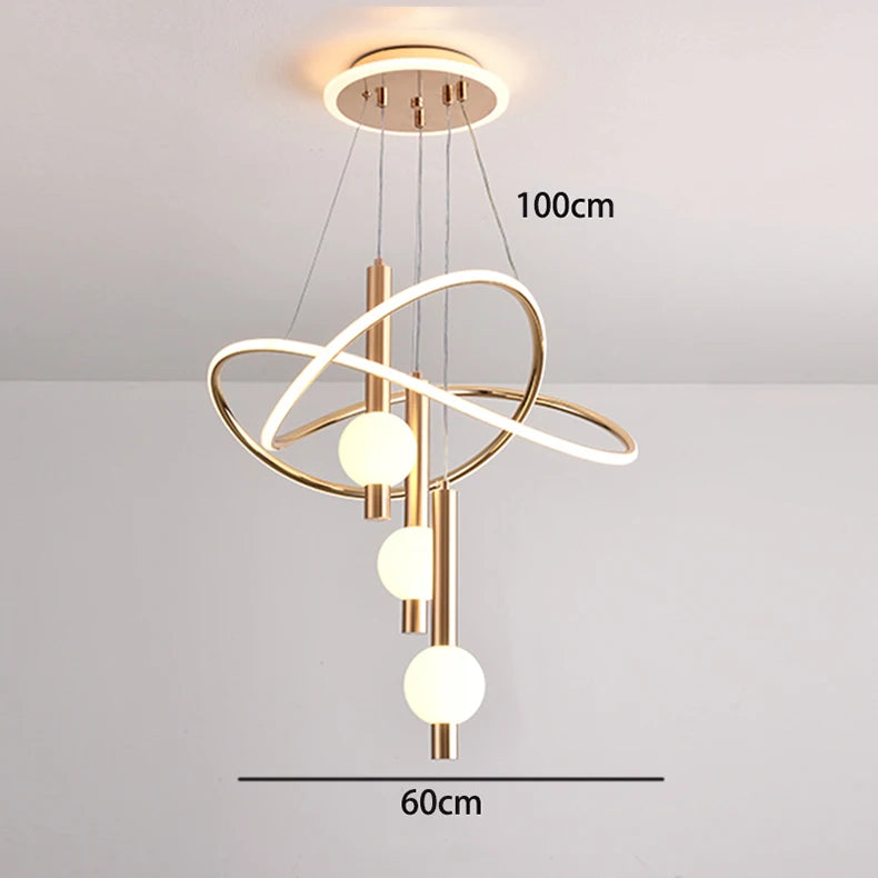 Lustre Suspension LED Pampilles