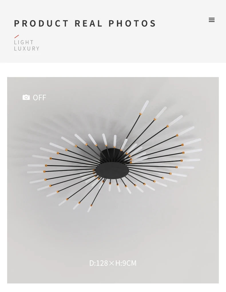 Plafonnier Soleil LED Rayonnant