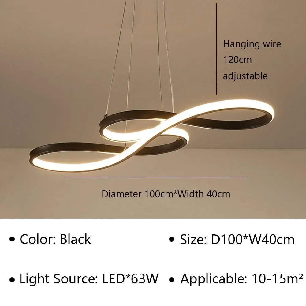 Suspension LED design courbe