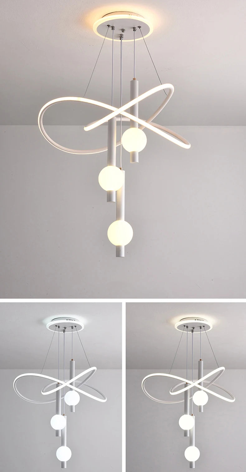 Lustre Suspension LED Pampilles