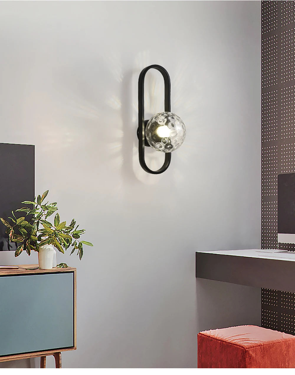 12W LED Wall Sconce Modern Design Frosted Glass | Lumfyr