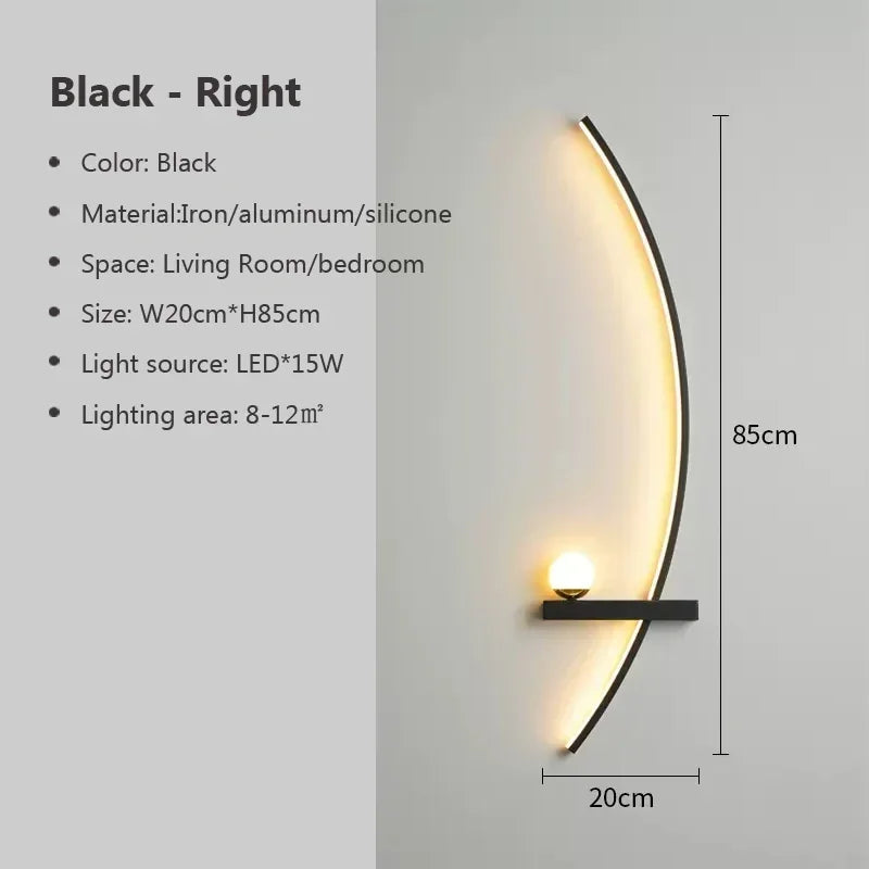 Applique Murale LED Courbée
