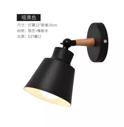 Nordic Wooden Macaron Wall Light Scandinavian Style | Lumfyr