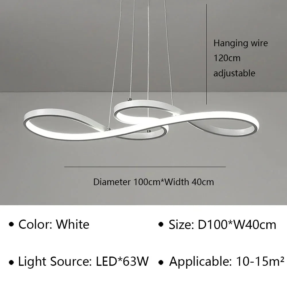 Suspension LED design courbe