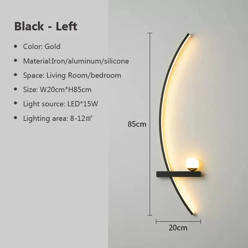 Applique Murale LED Courbée