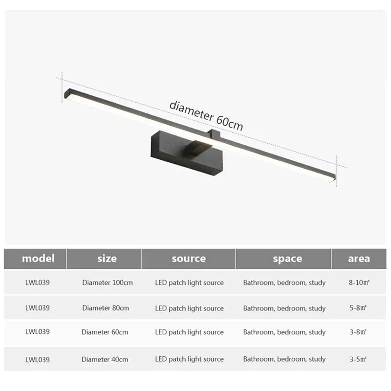 Applique Miroir LED Aluminium