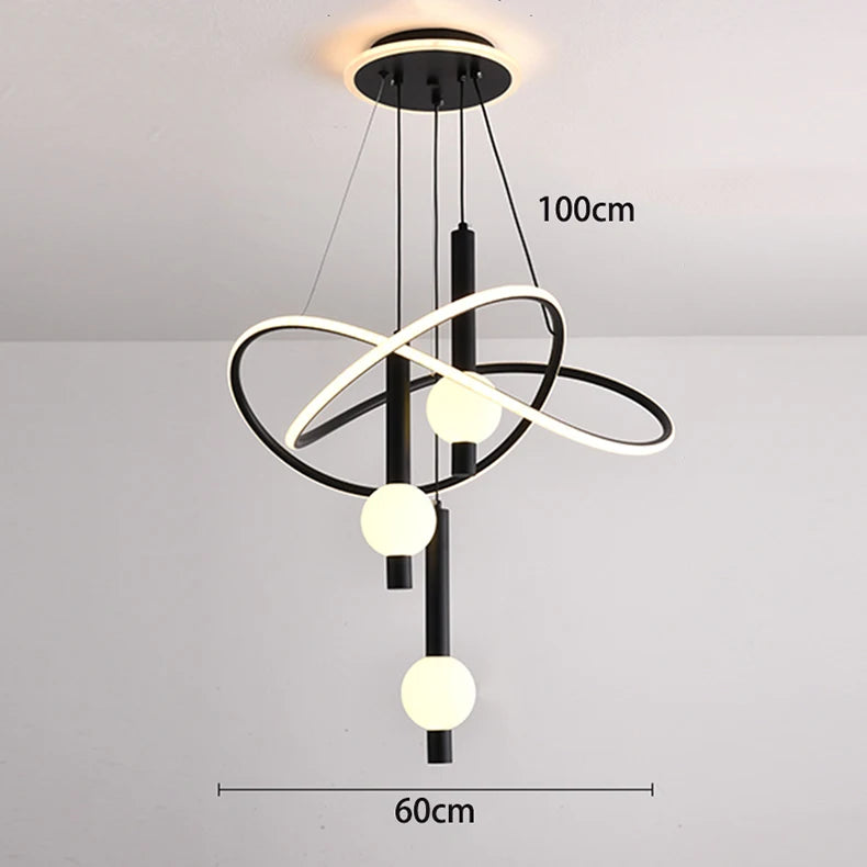 Lustre Suspension LED Pampilles