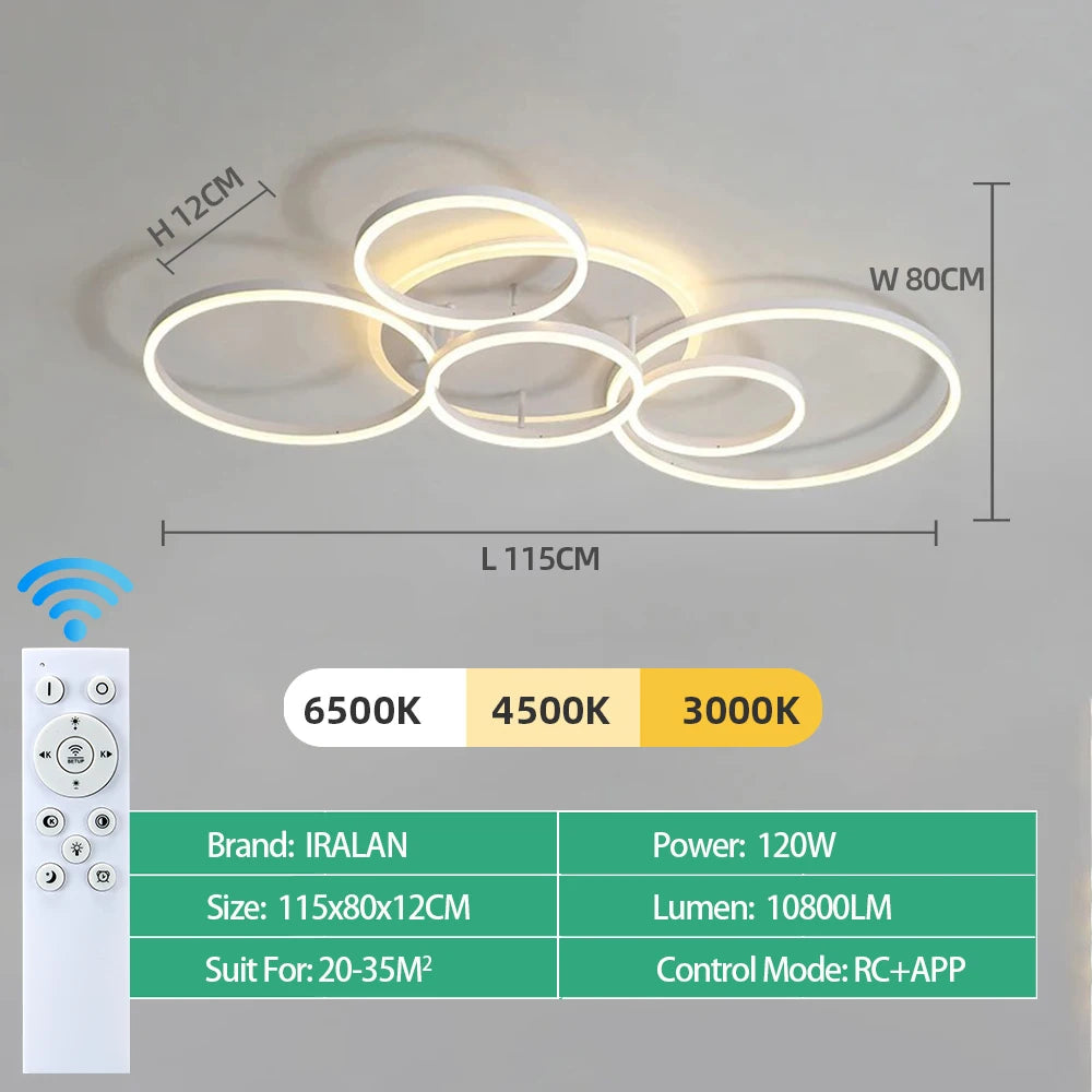 Plafonnier LED Lames 1 à 6 Têtes