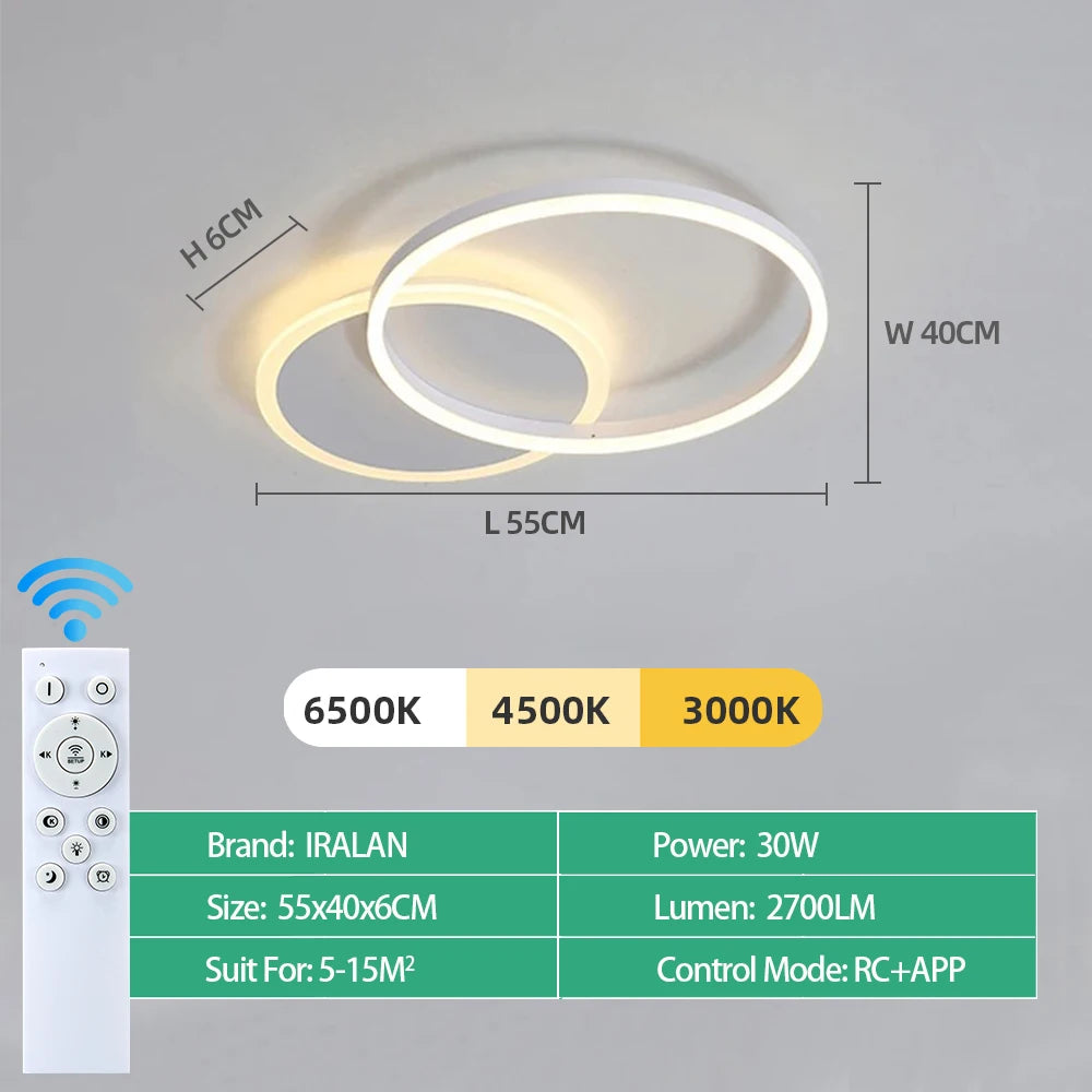Plafonnier LED Lames 1 à 6 Têtes