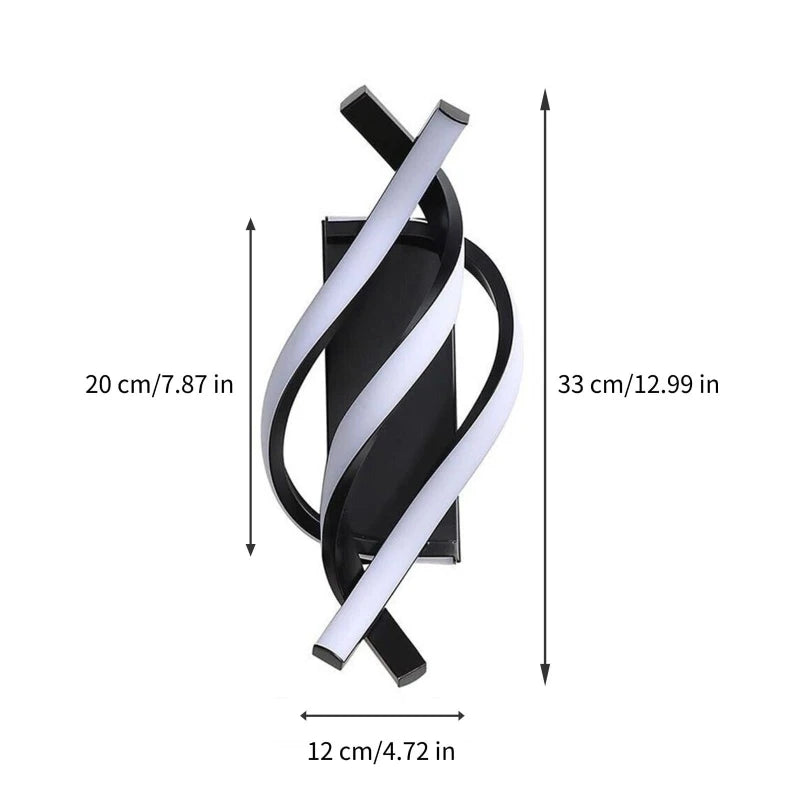 Applique Murale LED Spirale