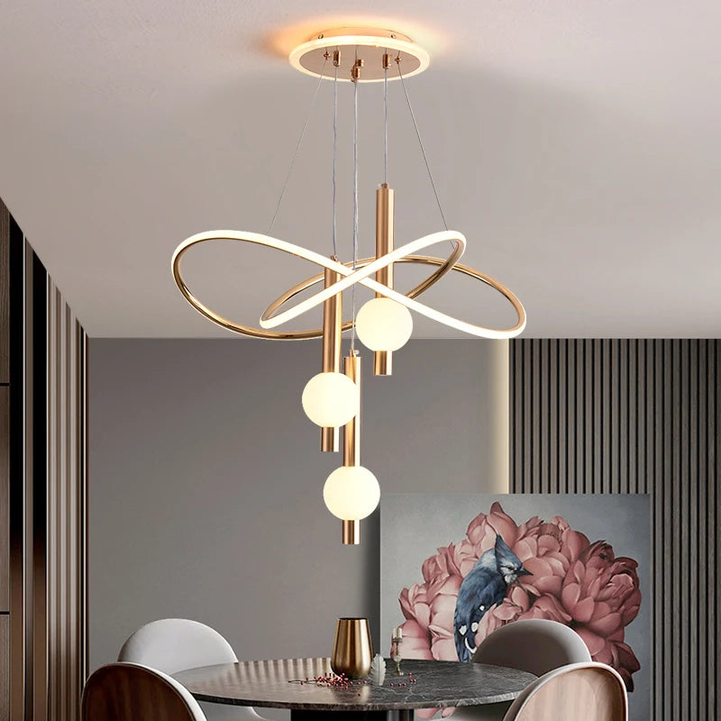 Lustre Suspension LED Pampilles