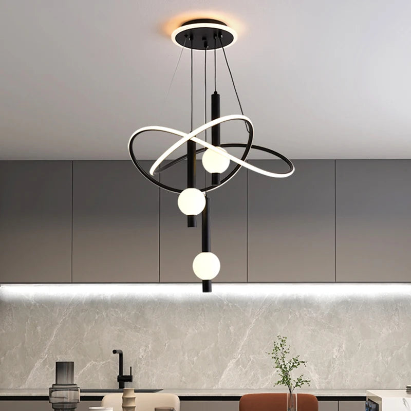 Lustre Suspension LED Pampilles