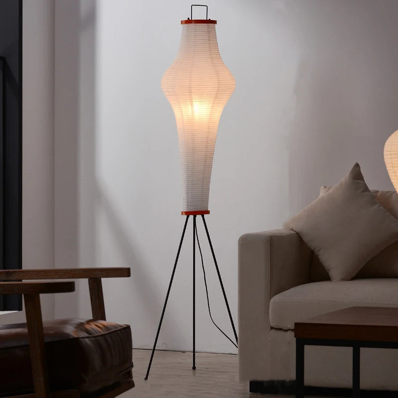 Lampadaire Papier de Riz Design Japonais