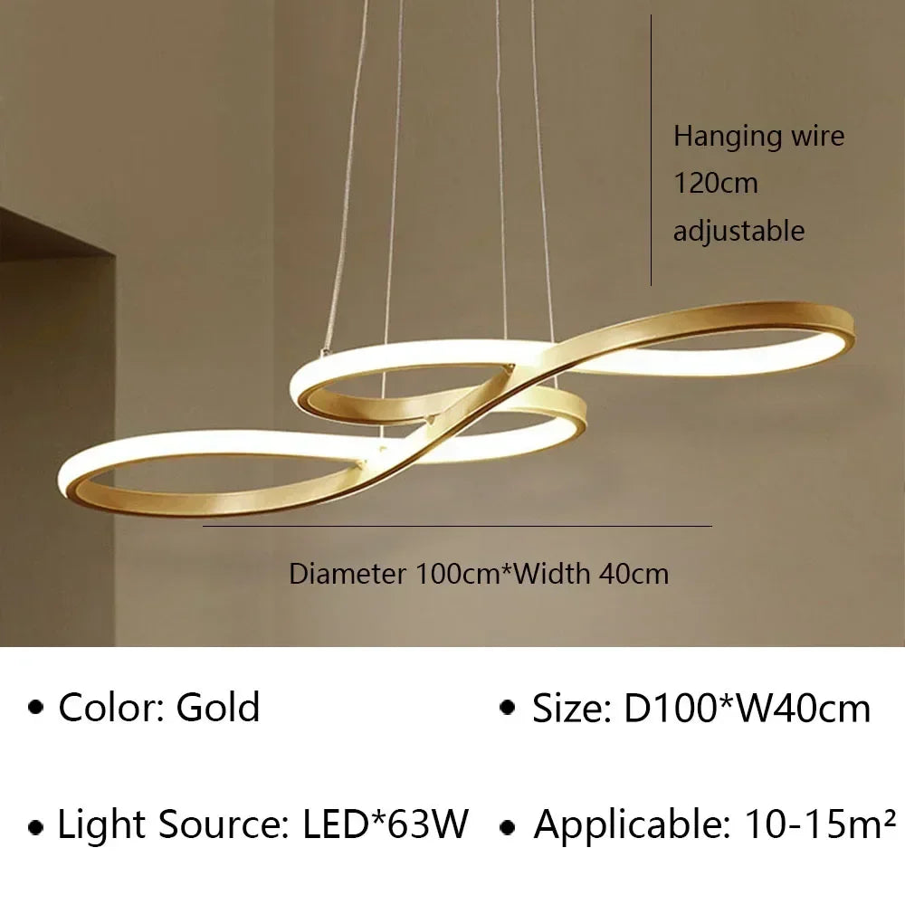 Suspension LED design courbe
